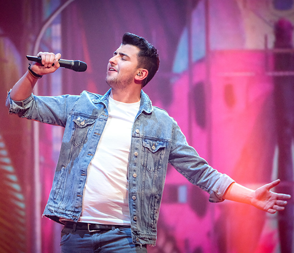 Marco Spiegl auf Starmania Bühne